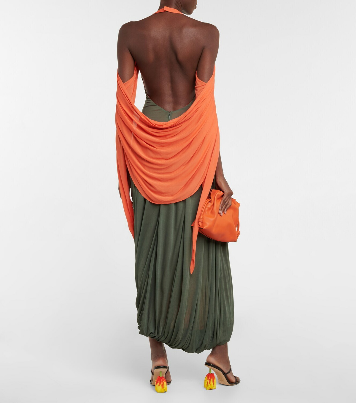 Loewe Draped halterneck midi dress Loewe