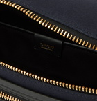 TOM FORD - Leather-Trimmed Canvas Belt Bag - Blue