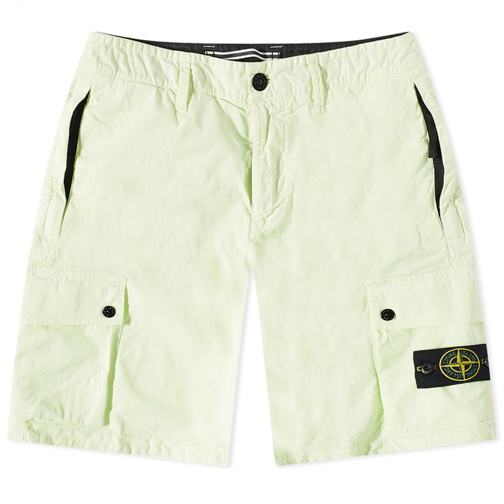 Photo: Stone Island Men's Supima Cotton Cargo Short in Light Green