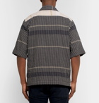 Acne Studios - Camp-Collar Checked Cotton-Blend Shirt - Men - Cream