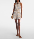 Zimmermann Daylight printed linen romper