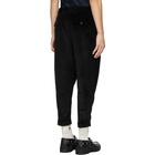 AMI Alexandre Mattiussi Black Corduroy Carrot Fit Chino Trousers