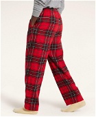 Brooks Brothers Men's Open Plaid Flannel Lounge Pants | Red
