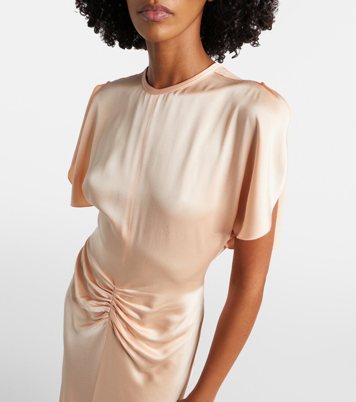Victoria Beckham Isabella gathered satin gown