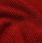 Altea - Waffle-Knit Virgin Wool Sweater - Red