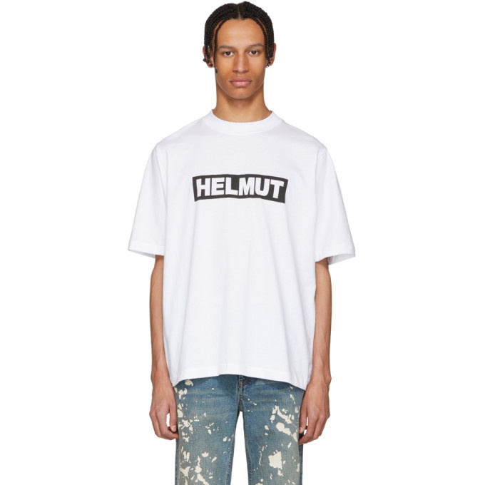 Photo: Helmut Lang White Tall Logo T-Shirt