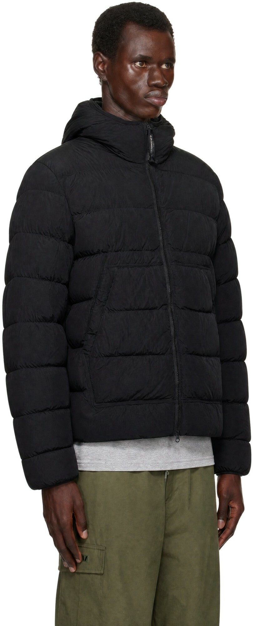 C.P. Company Black Chrome-R Goggle Down Jacket