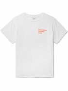 Pasadena Leisure Club - Puff Logo-Print Cotton-Blend Jersey T-Shirt - White