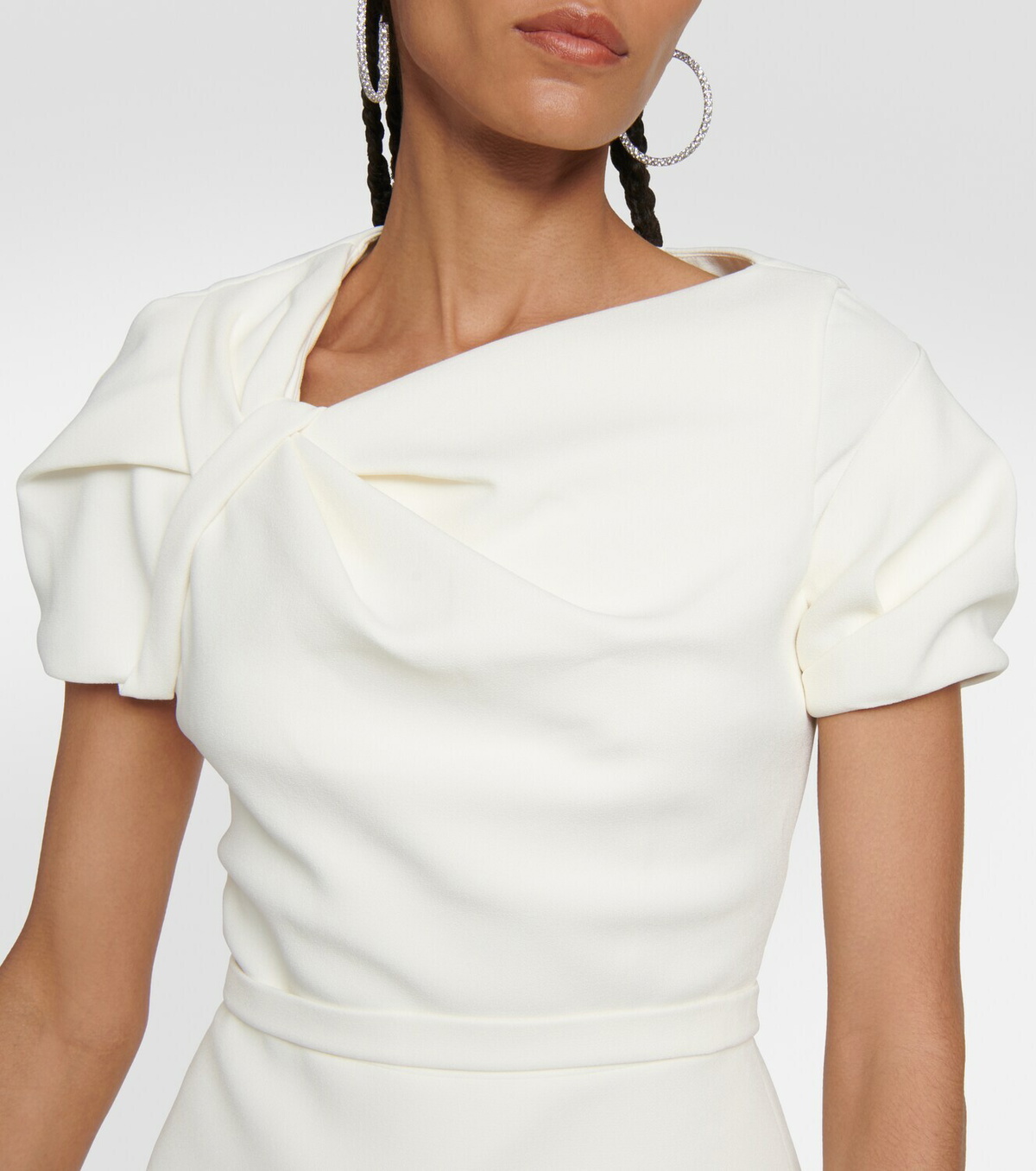 Safiyaa Peplum crêpe top