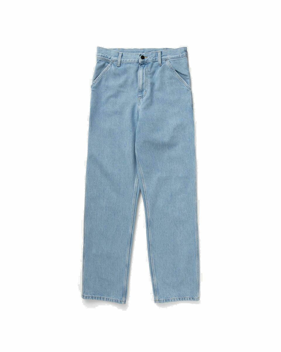 Photo: Carhartt Wip Single Knee Pant Blue - Mens - Jeans