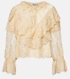 Rixo Faryn ruffled lace blouse