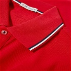 Moncler Men's Classic Logo Polo Shirt in Red