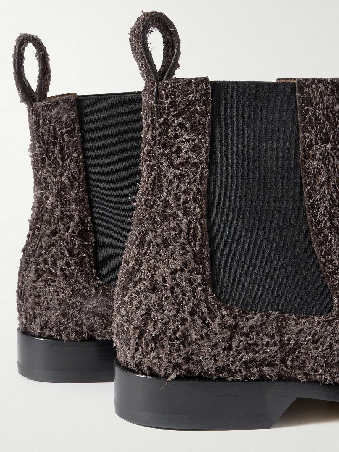 LOEWE - Brushed-Suede Chelsea Boots - Brown