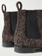 LOEWE - Brushed-Suede Chelsea Boots - Brown