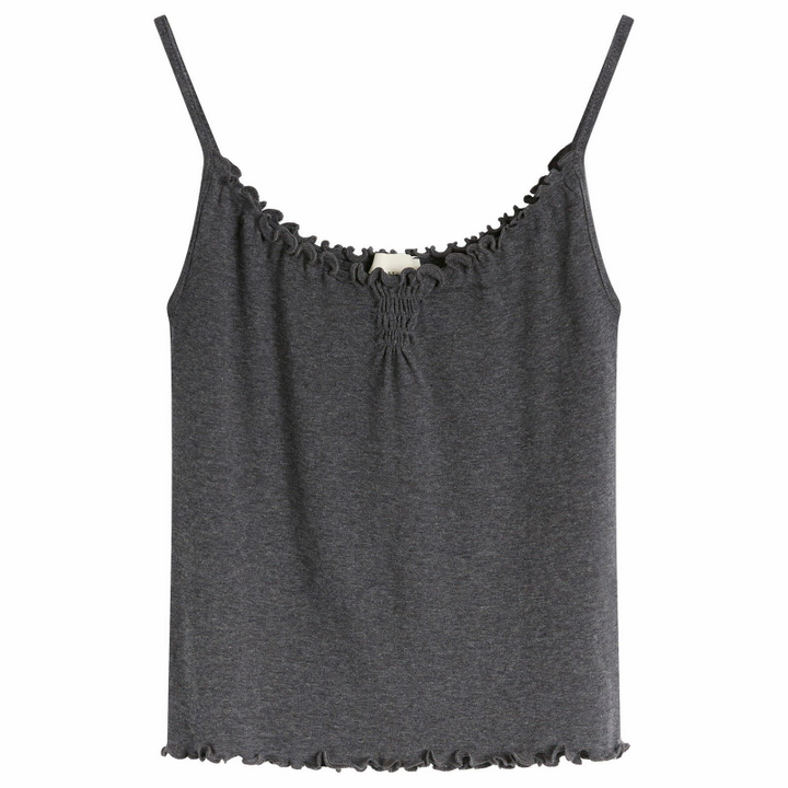 Photo: Deiji Studios Women's Flounce Tank in Grey