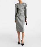 Magda Butrym Wool tie-detail midi dress