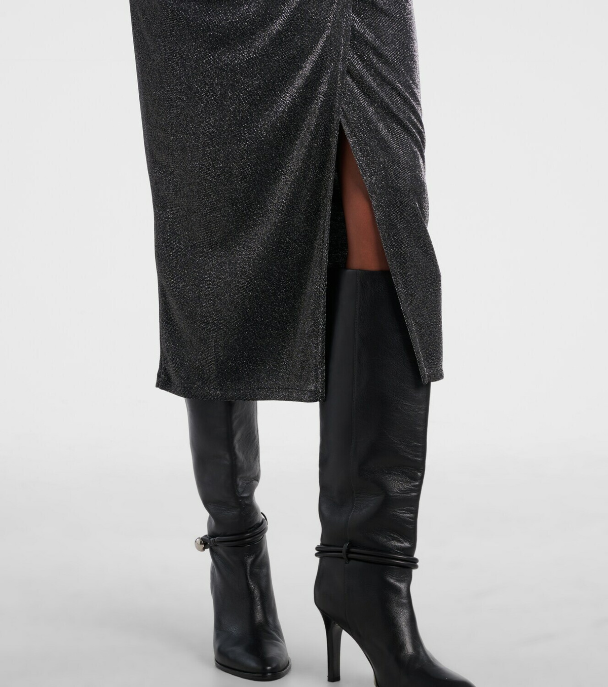 Marant Etoile Jenisa draped gathered midi dress