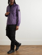 Stone Island - Logo-Appliquéd Padded Ripstop Overshirt - Purple