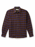 Our Legacy - Above Checked Bouclé Shirt - Brown