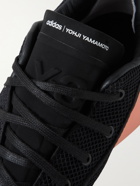 Y-3 - Orisan Leather and Rubber-Trimmed Mesh and Nubuck Sneakers - Black