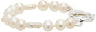 Hatton Labs White Pearl Flower Bracelet