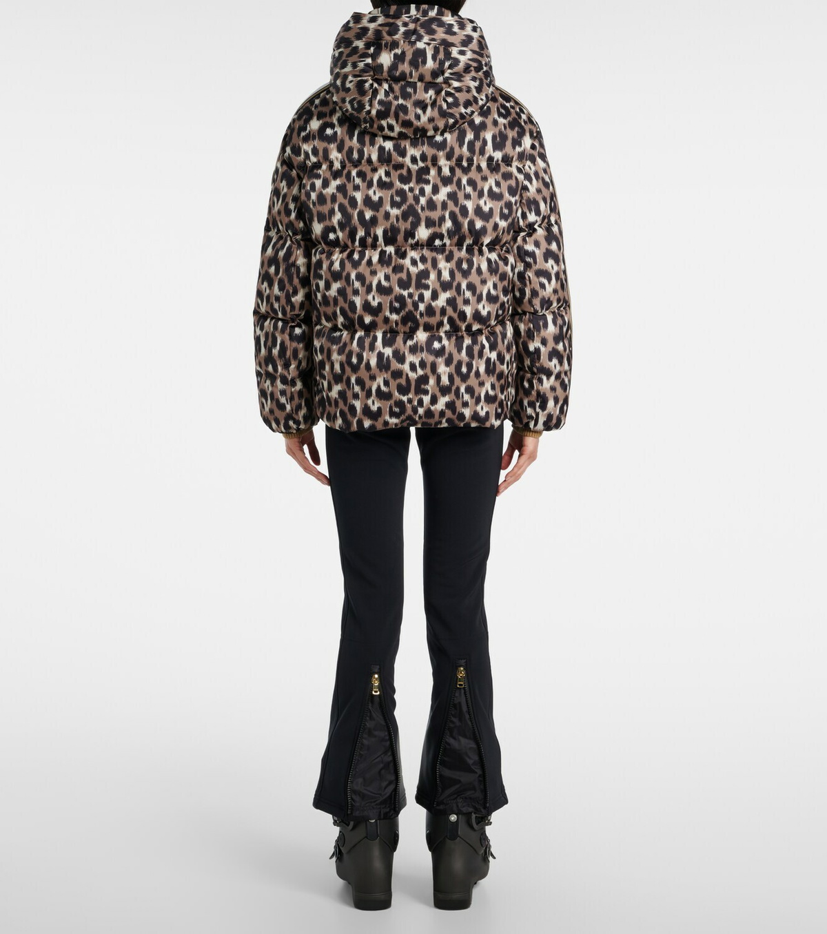 Fusalp Ada leopard-print down ski jacket