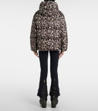 Fusalp Ada leopard-print down ski jacket