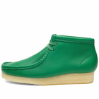 Clarks Originals Women's Wallabee Leather Boots in Cactus Green