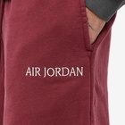 Air Jordan Men's Wordmark Fleece Short in Cherrywood Red/Sail