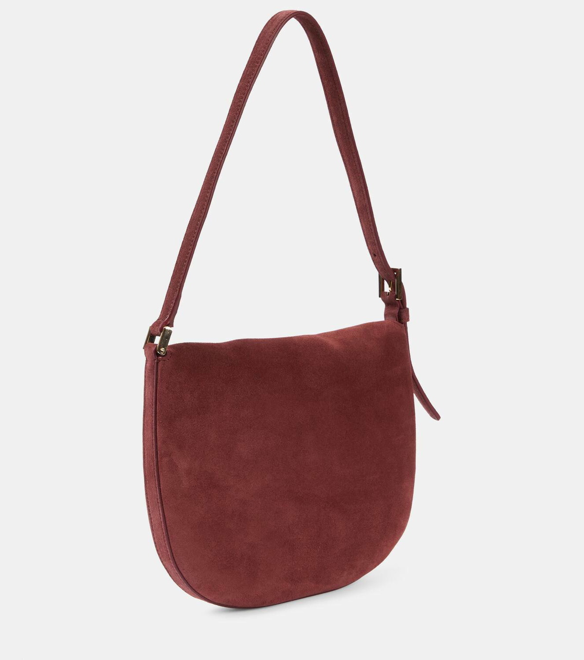ショルダーバッグ・ポシェット SAVETTE SMALL TONDO HOBO IN SUEDE BAG (H 008 03 03 601) Savette Tondo Small suede shoulder bag Savette