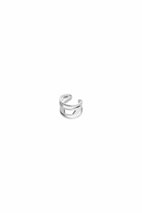 Photo: Diesel Stainless Steel Ear Cuff - Ear Cuffs - Unisex - Silver