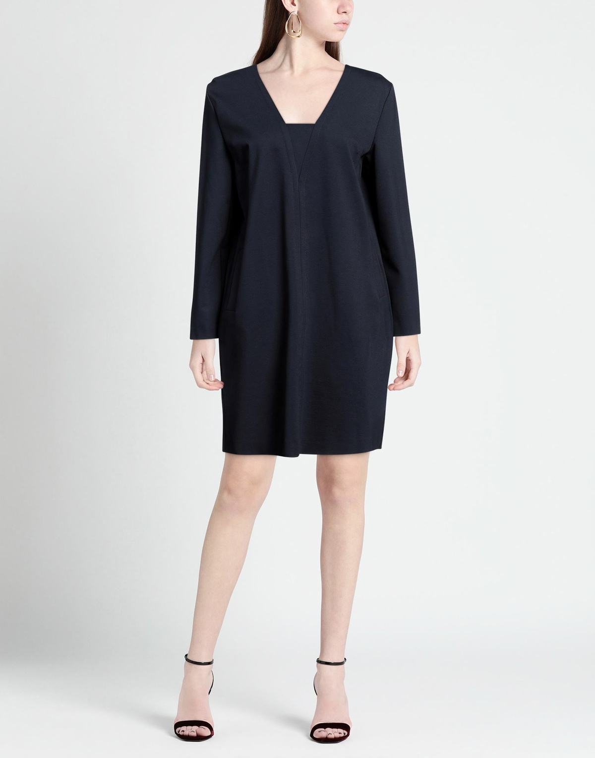 Manila Grace Womens Mini dress Midnight in Blue
