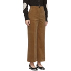 Alexachung Brown Corduroy Wide-Leg Trousers