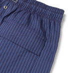 Vilebrequin - Bolide Striped Cotton-Seersucker Shorts - Blue
