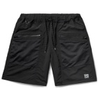 Flagstuff - Mesh-Trimmed Swim Shorts - Black