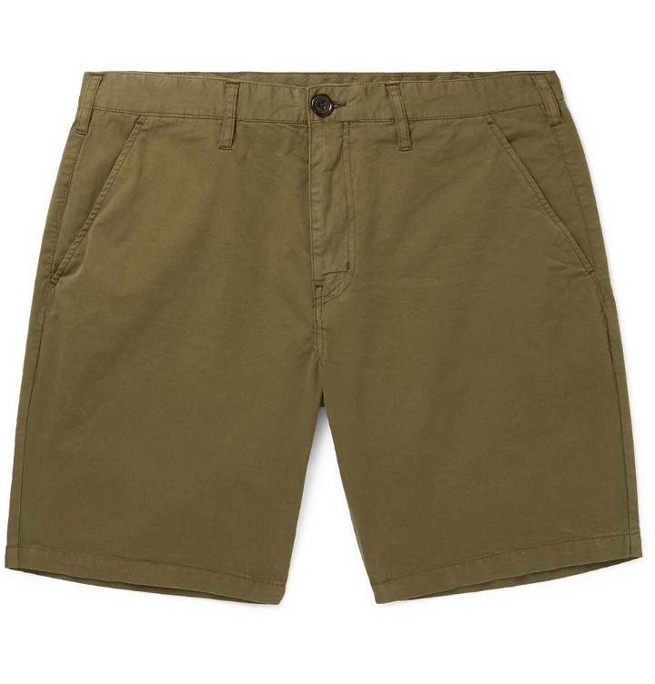 Photo: PS by Paul Smith - Slim-Fit Stretch Cotton-Twill Shorts - Men - Green