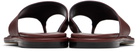 Aeyde Burgundy Amaya Thong Sandals