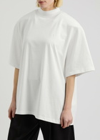 The Attico Logo-embroidered Cotton T-shirt White