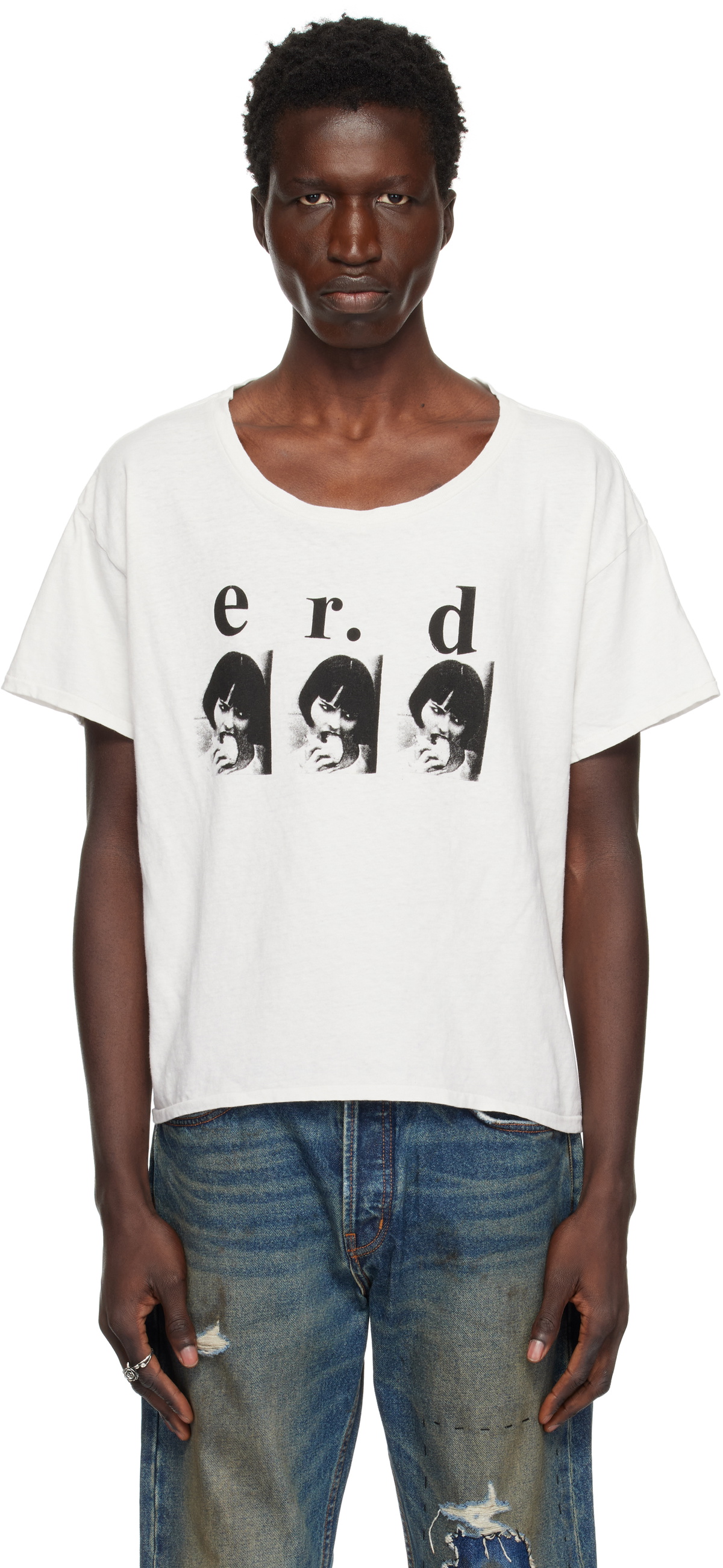 Enfants Riches Déprimés White Louise Eats Sandwich 'E.R.D.' T-shirt