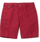 Incotex - Slim-Fit Chinolino Bermuda Shorts - Red