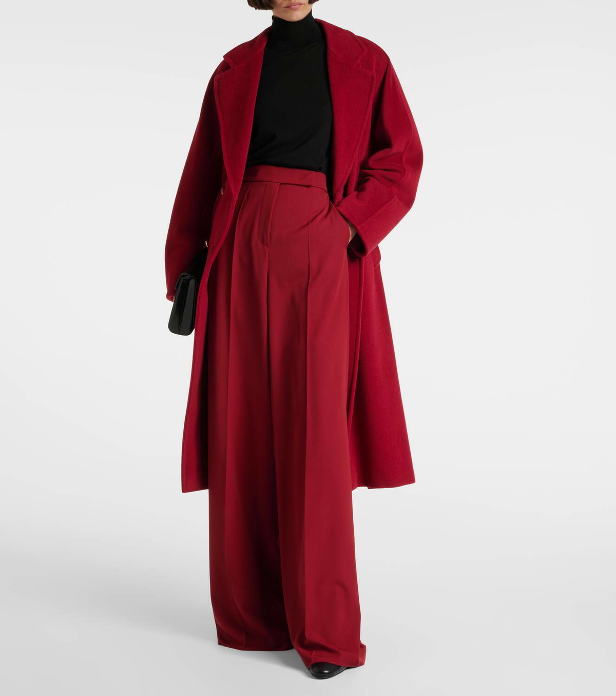 Max Mara Ninfa high-rise wool gabardine wide-leg pants Max Mara