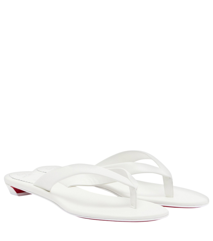 Photo: Christian Louboutin Miss Z leather thong sandals