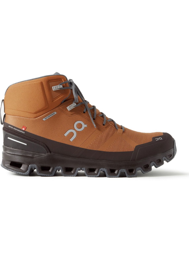 Photo: ON - Cloudrock Waterproof Mesh Hiking Boots - Brown