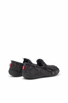 Diesel D-Shock-Distressed denim loafers - Mocassins and Mules Mens in Black
