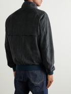 Baracuta - G9 Suede Harrington Jacket - Blue