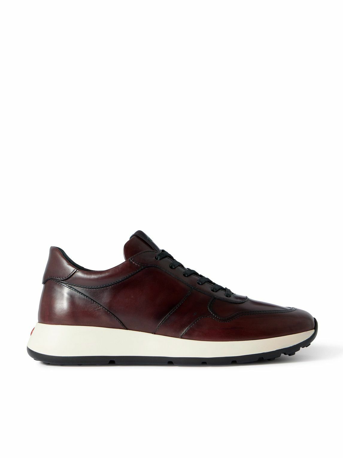 Tod's Suede-trimmed leather sneakers Tod's