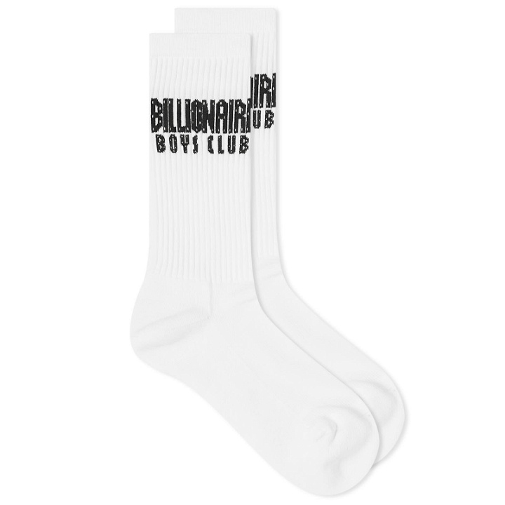 Photo: Billionaire Boys Club Men's Logo Sock in White