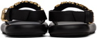 Moschino Black Logo Sandals