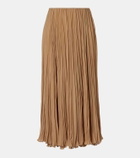 Ralph Lauren Collection Jordyn pleated chiffon maxi skirt