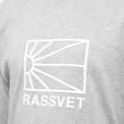 PACCBET Men's Long Sleeve Logo T-Shirt in Grey Melange